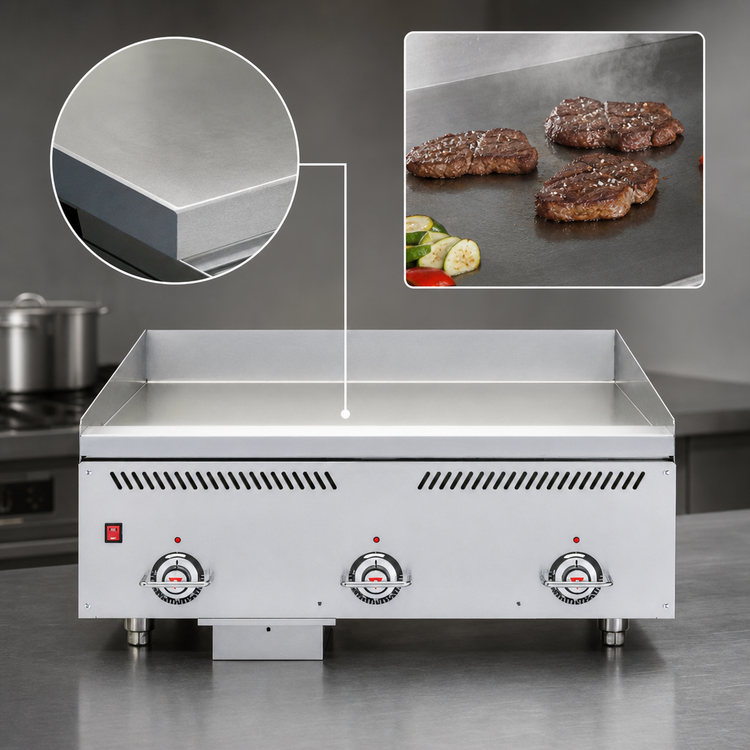 Product image #5 for Vulcan IRX Technology Heavy Duty 36-Inch Countertop Gas Griddle with 1-Inch Chrome Plate and Drawer