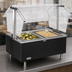 Thumbnail image #4 for Eagle Service Mate Deluxe 3-Well Tabletop Buffet Hot Food Table with Double-Sided Sneeze Guard, 48 Inch, 208V, 3-Phase