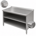 Thumbnail image #4 for John Boos 60-Inch x 30-Inch Stainless Steel Open Front Cabinet Base Work Table with Undershelf and Stallion Safety Edge