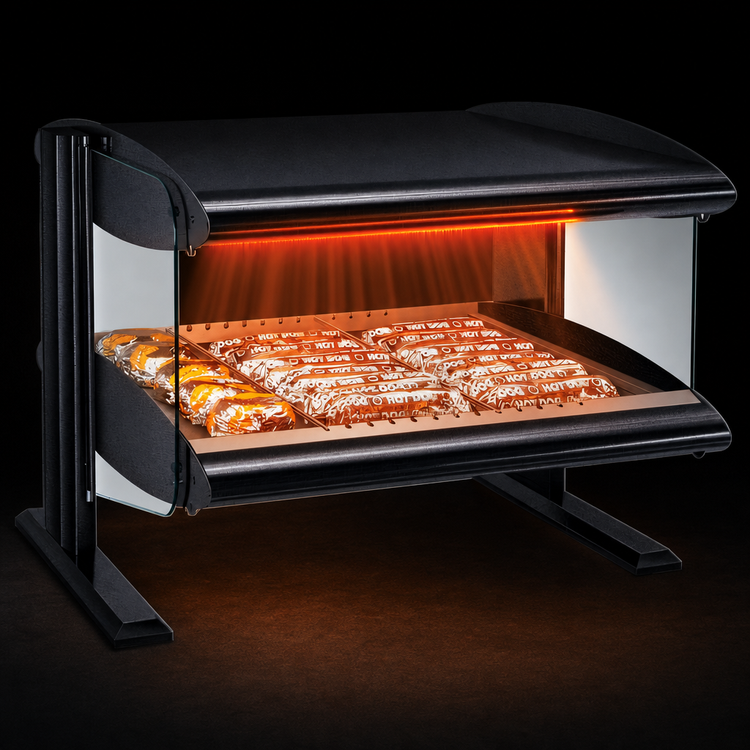 Product image #4 for 36-Inch Horizontal Countertop Heated Food Merchandiser with LED Lighting