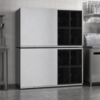 Thumbnail image #4 for Hoshizaki KM-1301SAJ3 Stackable Crescent Cube Ice Maker, Air-Cooled Self-Contained, 1,427 lb/Day, 48 Inch Wide