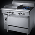 Thumbnail image #4 for Garland Cuisine Series 36-Inch Heavy Duty Gas Range with Left 18-Inch Thermostatic Griddle, 2 Open Burners, and Convection Oven