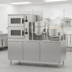 Thumbnail image #3 for Crown GCX-10-6-10 Gas Double Compartment Convection Steamer with Dual Kettles