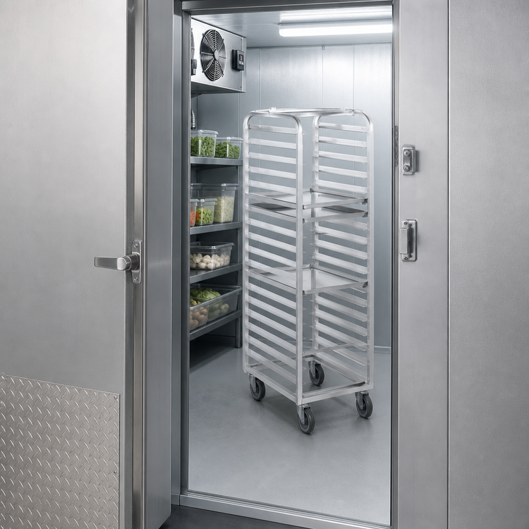 Product image #4 for Channel Manufacturing Walk-In Stainless Steel Bun Pan Rack, 11 Full-Size Pan Capacity
