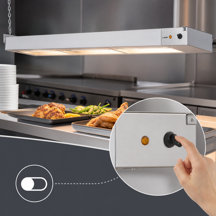 Product image #4 for KoolMore 48-Inch Single Commercial Strip Warmer