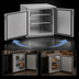 Thumbnail image #4 for Glastender CP1RB24 24-Inch Pass-Thru Back Bar Cooler, Remote Refrigeration, 2 Solid Swing Doors