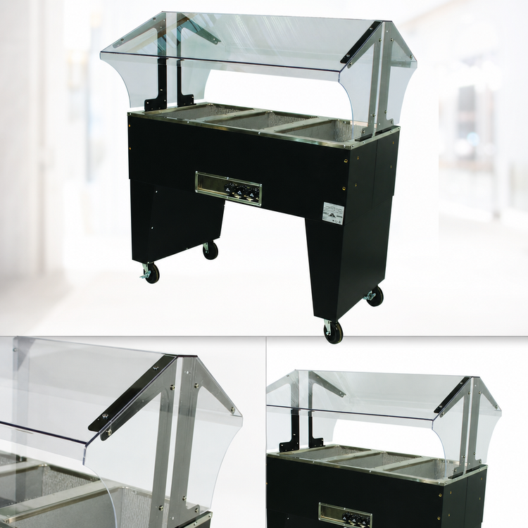 Product image #4 for Advance Tabco Triumph (Supreme) Portable Electric Hot Food Buffet Table, 3 Wells, Open Base, 120V