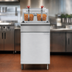 Thumbnail image #4 for KoolMore 75 lb. Floor Standing Natural Gas Commercial Deep Fryer, 150,000 BTU, 2 Baskets