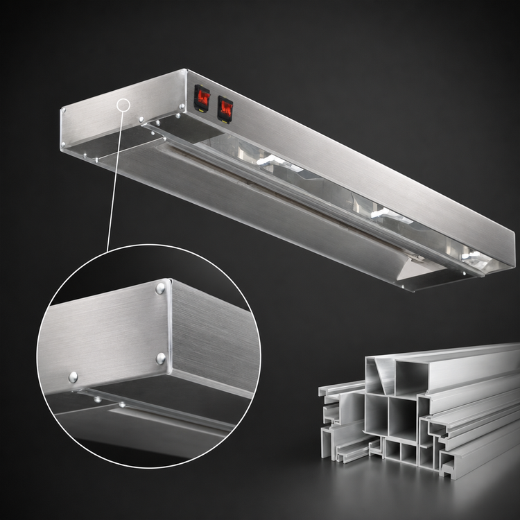 Product image #4 for Eagle RedHots 30-Inch Single Lighted Strip Heat Lamp with Remote, 208V, 570W
