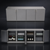 Thumbnail image #4 for Glastender C1RL96 One-Zone Remote Low-Profile Back Bar Cooler, 96 Inch, 4-Door