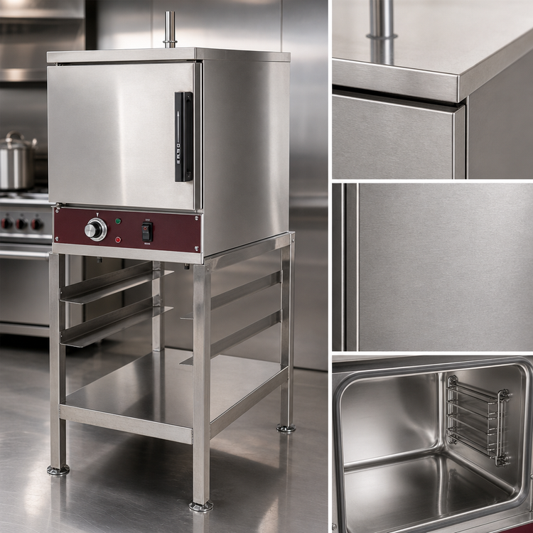 Product image #4 for Crown SXN-4 Countertop Electric Convection Steamer with 4 Full-Size Pan Capacity