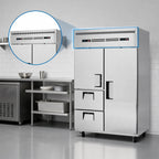 Thumbnail image #4 for Everest Refrigeration ESRF2D2 Two-Section Reach-In Refrigerator/Freezer Combo, Dual Temperature, 44 Cu. Ft., Top-Mounted Refrigeration