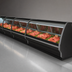 Thumbnail image #4 for Howard-McCray 40E Series Remote Red Meat Service Case, 75.5-Inch W, Endless Design, Double-Bend Curved Glass, Black Exterior/White Interior, LED