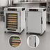 Thumbnail image #4 for Metro HotBlox Wide 8-Pan Pass-Thru Insulated Holding Cabinet, Under-Counter, Analog, Clear Front / Solid Rear Doors