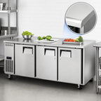 Thumbnail image #4 for Everest Refrigeration ETF3 3-Section Undercounter/Worktop Freezer, 22.0 Cu. Ft., Stainless Steel Worktop, 3 Solid Doors