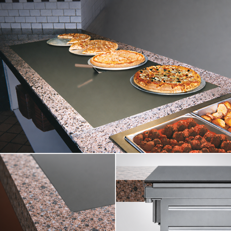 Product image #4 for Hatco Glo-Ray Built-In Flush Top Heated Shelf, 31.5 x 31.5 Inches, Hardcoat Aluminum Top, 950 Watts