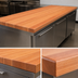 Thumbnail image #4 for Boos Block 96-Inch x 32-Inch x 3-Inch American Cherry Edge Grain Kitchen Countertop, Varnique Finish