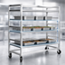 Thumbnail image #4 for Channel Manufacturing MC2472-3 Aluminum 3-Shelf Mobile Shelf Truck / Flight Cart, 75W x 25D x 72H