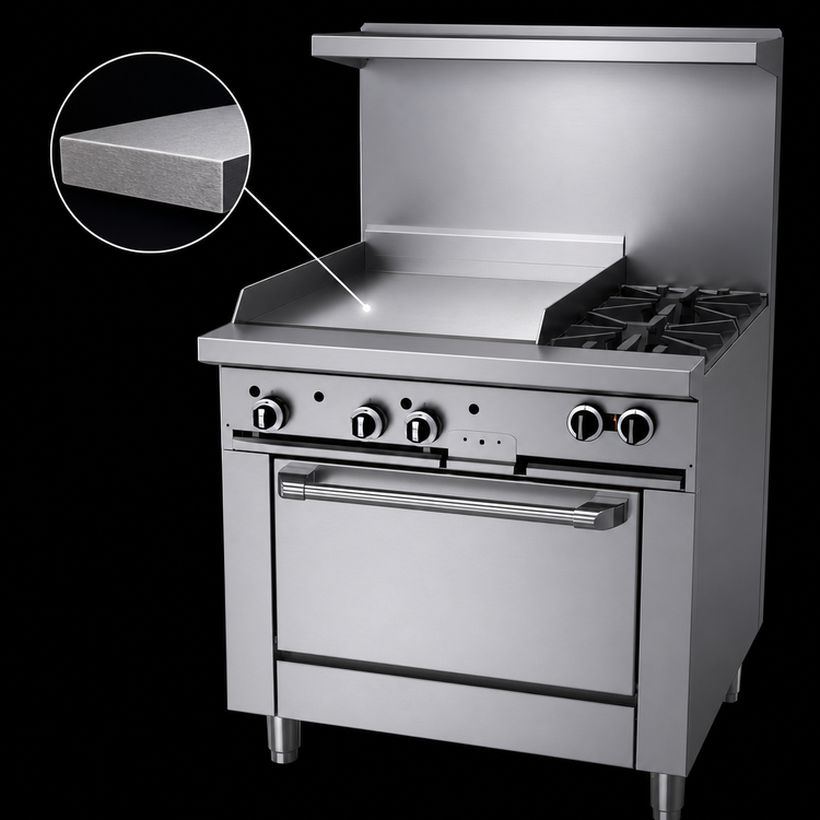 Product image #4 for Garland G Starfire Pro 36-Inch Gas Restaurant Range with 2 Open Burners, 24-Inch Griddle, and Standard Oven
