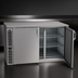 Thumbnail image #4 for Glastender 48-Inch One-Zone Side-Serviced Low-Profile Two-Section Glass Froster with Swing Doors