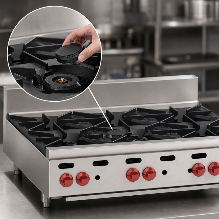 Product image #4 for Wolf Achiever AHP636 36-Inch 6-Burner Gas Countertop Hot Plate