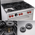 Thumbnail image #4 for Vulcan SX Series 36-Inch Natural Gas Commercial Gas Range with 6 Open Burners and Standard Oven