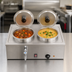 Thumbnail image #4 for Stainless Steel Double Countertop Wet Food Warmer, 2 x 8-Liter, 120V
