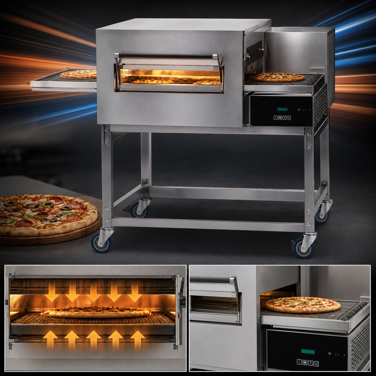 Product image #4 for Lincoln Impinger II 1100 Series Single Stack Gas Conveyor Oven Package with FastBake Technology