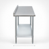 Thumbnail image #4 for Serv-Ware 84-Inch Commercial Work Table with Turnup