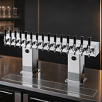 Thumbnail image #4 for Perlick Corporation 4006-12BPC2 12-Faucet Countertop Glycol-Cooled Bridge Tee Draft Beer Tower, Extra High, Polished Chrome