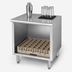 Thumbnail image #4 for Eagle 1800 Series 24-Inch Flatboard Top Glass Rack Storage Unit, 304 Stainless Steel