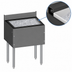 Thumbnail image #4 for Choice by Glastender 24-Inch Wide x 24-Inch Deep Underbar Ice Bin with Open-Channel Backsplash, 85 lb. Capacity