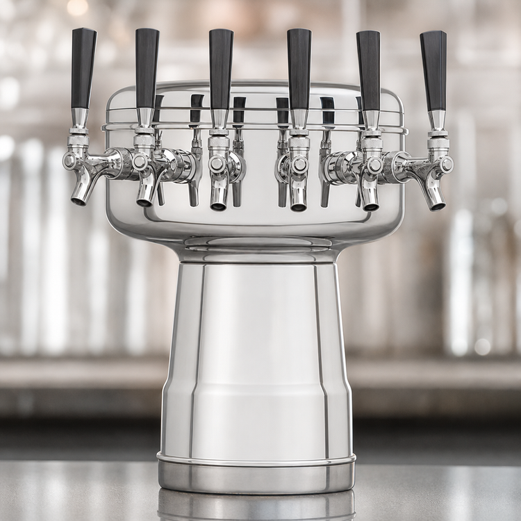 Product image #4 for Micro Matic 6-Faucet Countertop Air-Cooled Mushroom Draft Beer Tower