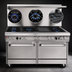 Thumbnail image #4 for Southbend Ultimate 60-Inch Gas Restaurant Range with Standard Oven and Convection Oven, Open Burner Top, and Backriser Shelf
