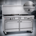 Thumbnail image #4 for Southbend Ultimate 60-Inch Gas Restaurant Range with 6 Star/Sauté Burners, 24-Inch Griddle, and 2 Convection Ovens