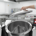 Thumbnail image #3 for Cucimix UCBTE034CV1 34 Gallon Electric Tilting Skillet Braising Pan with Automatic Mixer