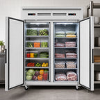 Thumbnail image #4 for Everest Refrigeration ESWRF2 Two-Section Dual-Temperature Reach-In Refrigerator/Freezer, 59-Inch, 26/26 Cu. Ft., Stainless Steel, Top-Mounted