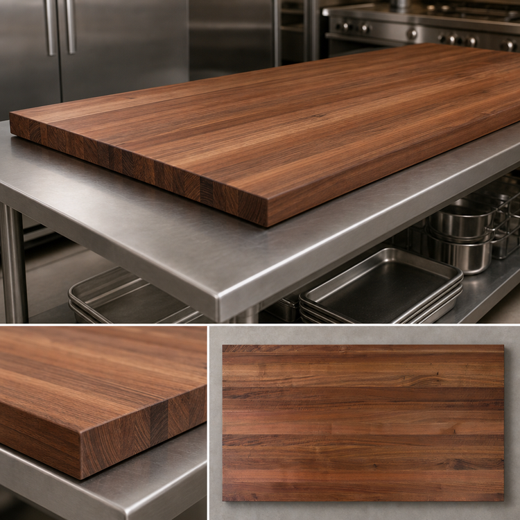 Product image #4 for Boos Block American Black Walnut Edge Grain Kitchen Countertop, 72 x 48 x 2-1/4 Inch