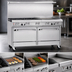 Thumbnail image #4 for Southbend Ultimate 60-Inch Gas Restaurant Range with 6 Star/Sauté Burners, 24-Inch Raised Griddle/Broiler, Convection Oven, and Cabinet Base
