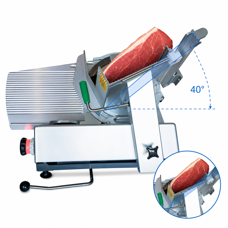 Product image #4 for Bizerba 13-Inch Automatic Heavy Duty Illuminated Safety Slicer, Gravity Feed