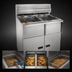 Thumbnail image #4 for Pitco Solstice SELV14T-C/FD Reduced Oil Volume Electric Countertop Fryer, Split Frypot, Dual 15 lb Tanks, Computer Controls