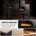 Thumbnail image #4 for Bakers Pride IL Forno Classico FC-616 Single Deck Gas Pizza Oven with 60 x 36-Inch Cordierite Deck and Black Powder Coated Exterior