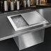 Thumbnail image #4 for Steel Works Stainless Insulated Drop-In Ice Bin with Sliding Cover, 24 x 18 Inches, 80 lb. Capacity