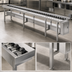 Thumbnail image #4 for Dinex DXIESR10 10-Foot PVC Roller Tray Make-Up Conveyor
