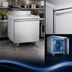 Thumbnail image #4 for Omcan USA 27-Inch One-Section Worktop Freezer with 3-1/2-Inch Backsplash, 5 Cu. Ft., Solid Door