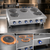 Thumbnail image #4 for Imperial 24-Inch Electric Countertop Hot Plate with Solid Top and 4 Round Plate Elements