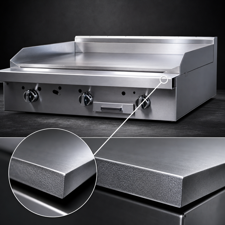 Product image #4 for Southbend Platinum Heavy Duty 36-Inch Sectional Gas Plancha Griddle Range with Convection Oven Base