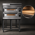 Thumbnail image #4 for Moretti Forni serieS S105E Modular Electric Two-Deck Pizza Oven with Stand