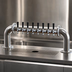 Thumbnail image #4 for Perlick Corporation 4064-8R Countertop Pass-Thru Draft Beer Tower, Glycol-Cooled, 8-Faucet, Stainless Steel, Right Beer Leads