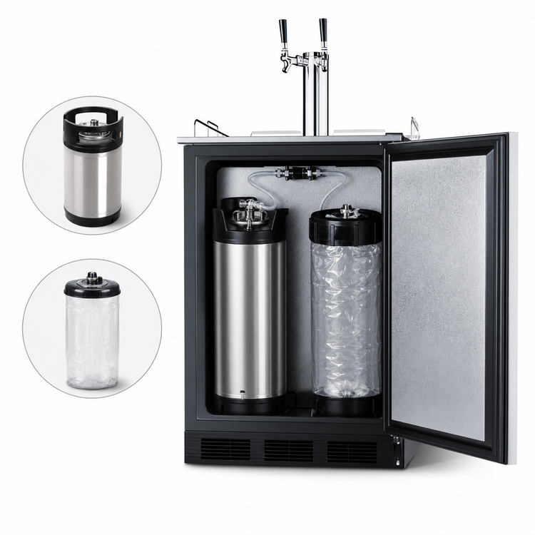 Product image #5 for Summit Commercial 24-Inch ADA-Compliant Dual Tap Draft Wine Dispenser